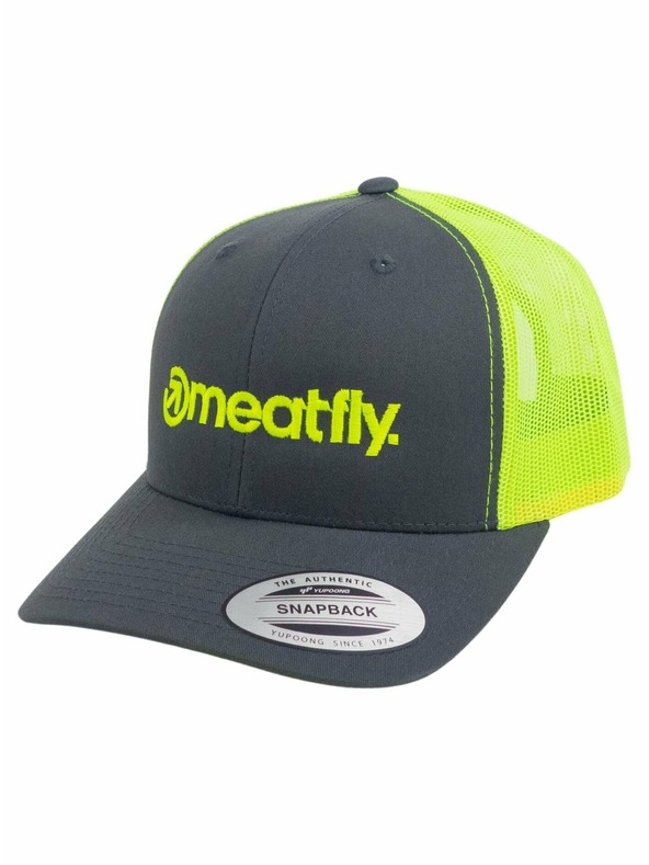 Meatfly Meatfly kapa MF Logo Trucker Oglje/Neonsko zelena
