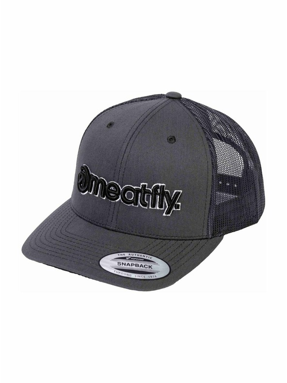 Meatfly Meatfly kapa MF Logo Trucker Črna / Temno siva | Siva | Velikost