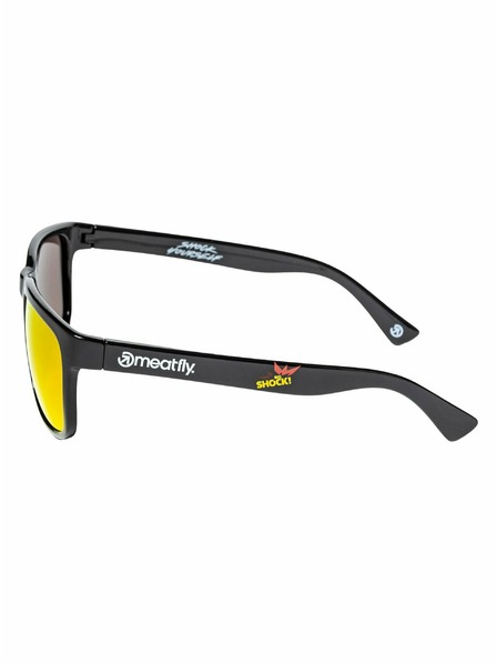 Meatfly Meatfly polarizirana sončna očala Gammy Black Big Shock | Črna | Velikost