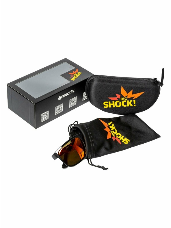 Meatfly Meatfly polarizirana sončna očala Gammy Black Big Shock | Črna | Velikost
