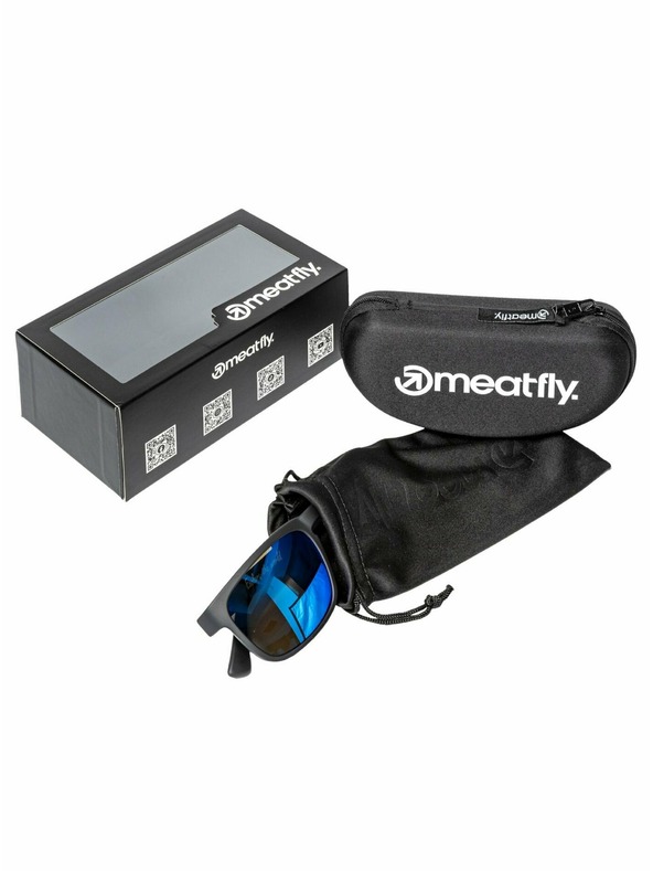 Meatfly Meatfly polarizirana sončna očala Gammy Black Matt/Blue | Črna | Velikost