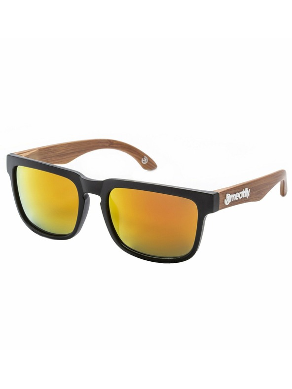 Meatfly Meatfly sončna očala Memphis Black / Wood | Oranžna | Velikost