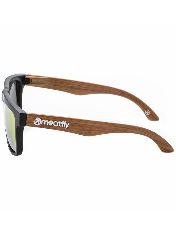 Meatfly Meatfly sončna očala Memphis Black / Wood | Oranžna | Velikost