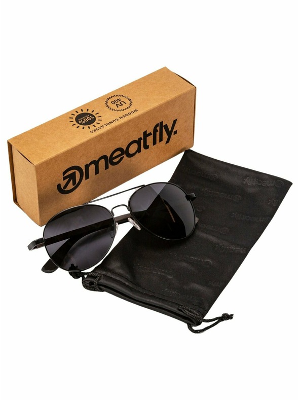 Meatfly Meatfly sončna očala Aviator Black | Črna | Velikost
