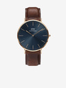 Daniel Wellington Temno rjava moška usnjena ura Daniel Wellington CLASSIC