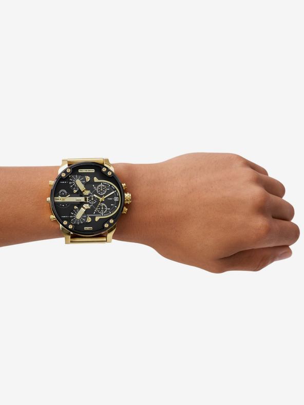 Diesel Zlata moška ura Diesel Mr. Daddy 2.0