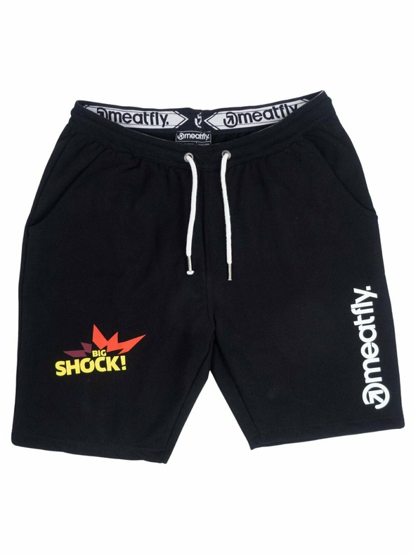 Meatfly Meatfly moške trenirka kratke hlače Big Shock Black | Črna | Velikost