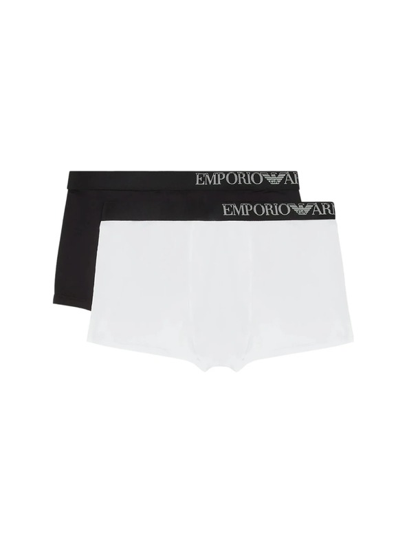 Emporio Armani Moške boksarice 2 Pack Emporio Armani Nero/Bianco