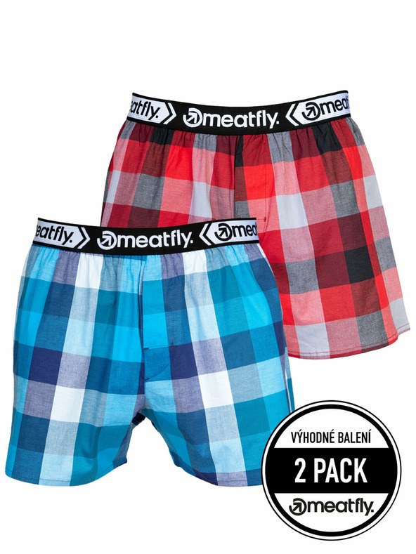 Meatfly Meatfly moške boksarice Gigi Blue / Red | Modra | Velikost