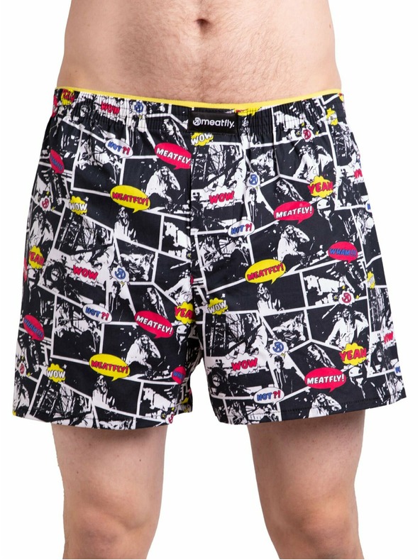 Meatfly Meatfly moške boksarice Agostino Red/Black Comics | Rdeča | Velikost