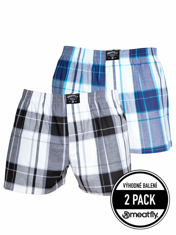 Meatfly Meatfly moške boksarice Doug Black / Blue | Črna | Velikost