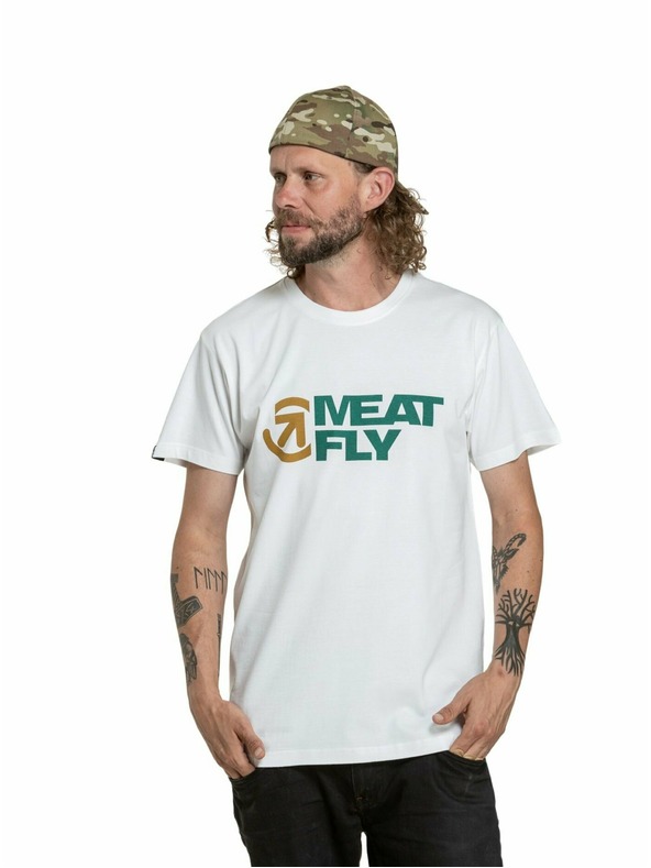 Meatfly Meatfly moška majica Revital White | Bela | Velikost