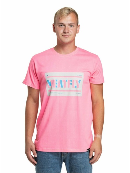 Meatfly Meatfly moška majica Rele Neon Pink | Rožnata | Velikost