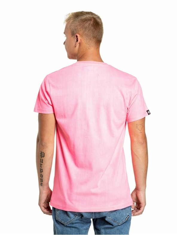 Meatfly Meatfly moška majica Rele Neon Pink | Rožnata | Velikost