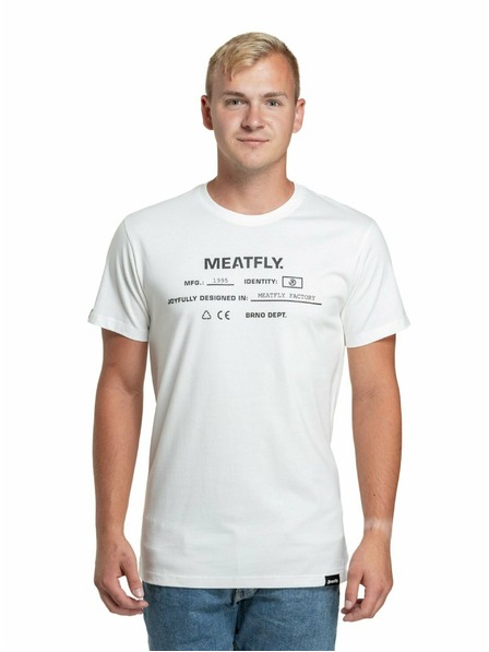 Meatfly Meatfly moška majica Sign White | Bela | Velikost