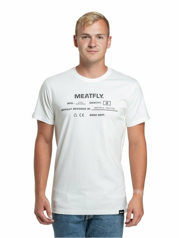 Meatfly Meatfly moška majica Sign White | Bela | Velikost
