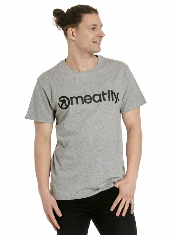 Meatfly Meatfly paket moških majic MF Logo Multipack Black/Grey Heather/White | Črna | Velikost