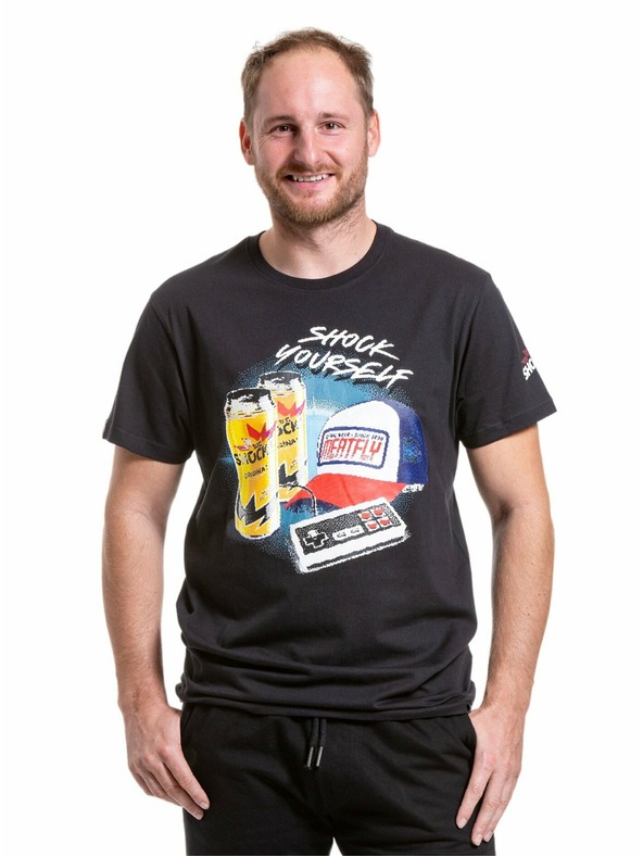 Meatfly Meatfly moška majica Big Shock 8Bit Black | Črna | Velikost