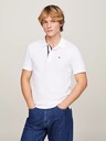 Tommy Jeans Moška bela polo majica Tommy Jeans Pure Organic Slim Fit Polo YBR White