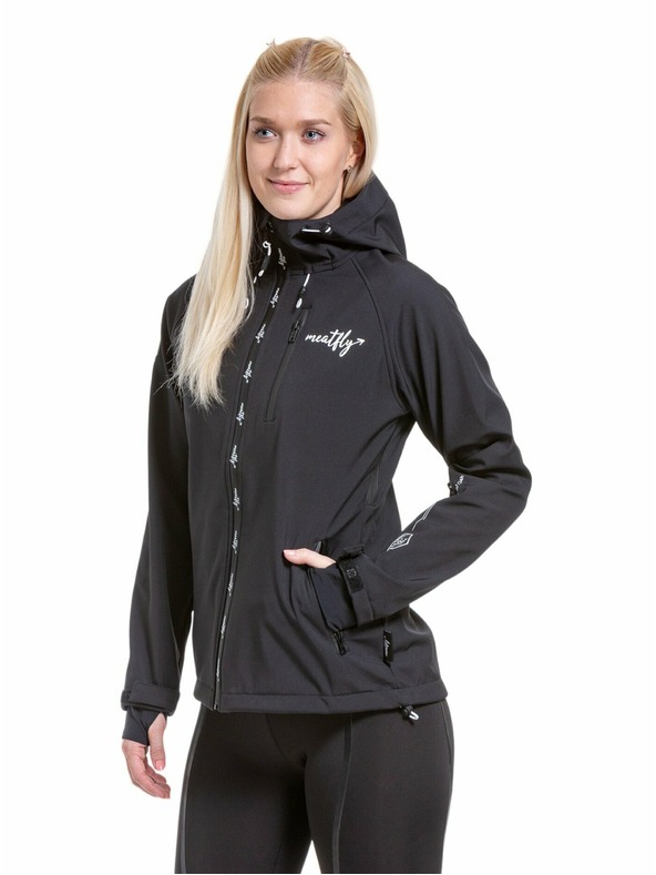 Meatfly Meatfly ženska softshell jakna Zaja Logo Black | Črna | Velikost