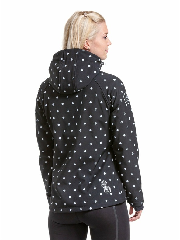 Meatfly Meatfly ženska softshell jakna Zaja Dots Black | Črna | Velikost