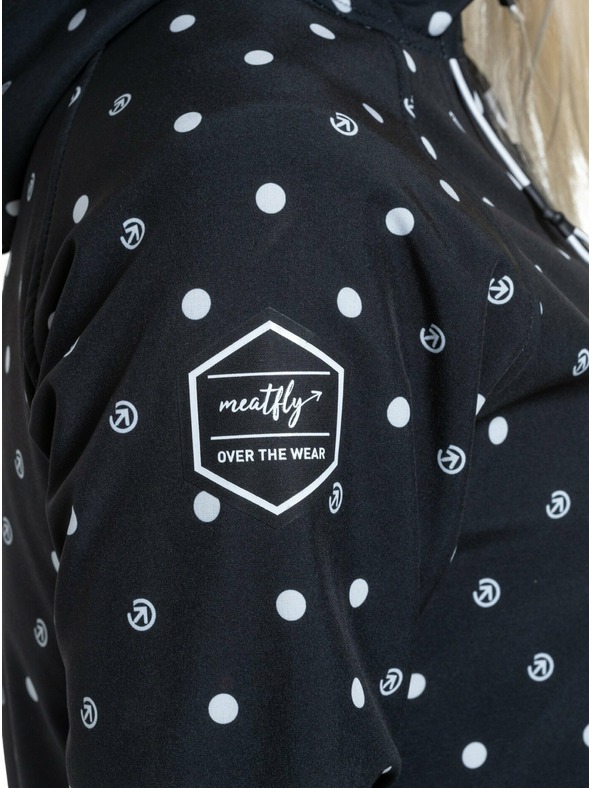 Meatfly Meatfly ženska softshell jakna Zaja Dots Black | Črna | Velikost