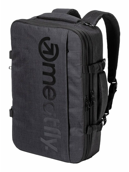 Meatfly Meatfly nahrbtnik Riley Charcoal Heather 28 L | Siva | Prostornina 28 L