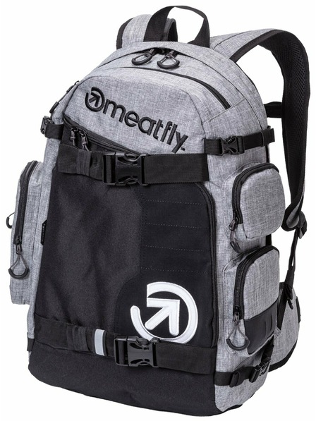 Meatfly Meatfly nahrbtnik Wanderer - Heather Grey | Siva | Prostornina 28 L