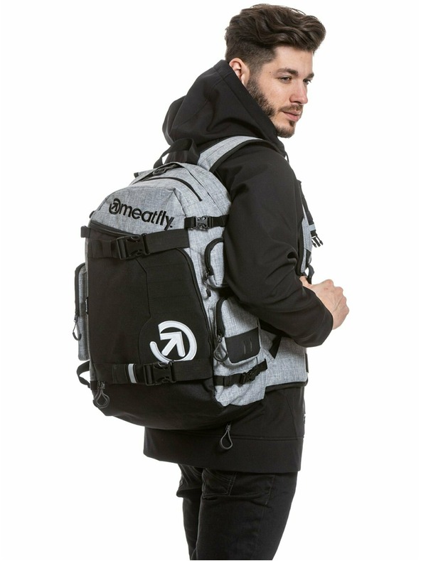 Meatfly Meatfly nahrbtnik Wanderer - Heather Grey | Siva | Prostornina 28 L