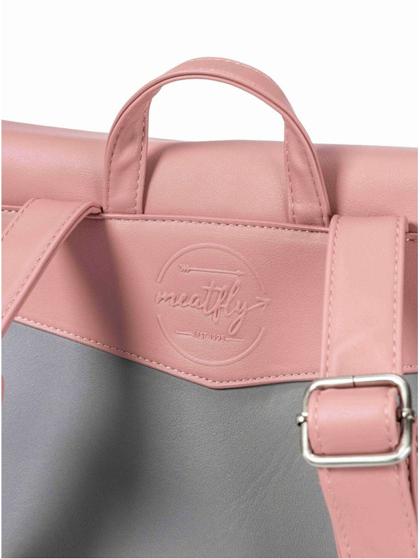 Meatfly Meatfly nahrbtnik Triumph Dusty Rose / Light Grey | Siva | Prostornina 16 L