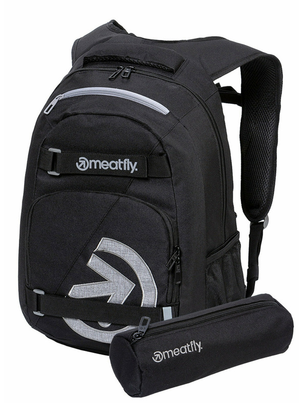 Meatfly Meatfly nahrbtnik Exile Black 24 L + PERESNICA GRATIS | Črna | Prostornina 24 L