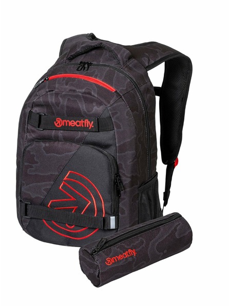 Meatfly Meatfly nahrbtnik Exile Morph Black 24 L | Črna | Prostornina 24 L