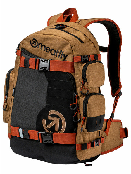 Meatfly Meatfly nahrbtnik Wanderer Latte Heather/Charcoal Heather 28 L | Rjava | Prostornina 28 L