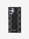 DKNY DKNY PU Usnjeni kariran vzorec Magsafe Zadnji ovitek za Samsung Galaxy S24 Ultra Black