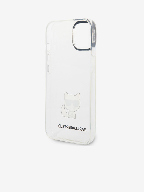 Karl Lagerfeld Karl Lagerfeld Choupette Logo Zadnji ovitek za iPhone 14 Plus Transparent