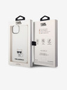 Karl Lagerfeld Karl Lagerfeld Choupette Logo Zadnji ovitek za iPhone 14 Plus Transparent