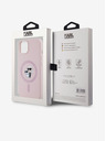 Karl Lagerfeld Zadnji ovitek za iPhone 14 Karl Lagerfeld Liquid Silicone Karl and Choupette Magsafe