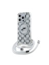 Karl Lagerfeld Karl Lagerfeld IML Monogram Crossbody K&CH Heads MagSafe Zadnji ovitek za iPhone 15 Pro Max Transparent