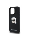 Karl Lagerfeld Karl Lagerfeld Liquid Silicone Karl Head MagSafe Zadnji ovitek za iPhone 16 Pro Black