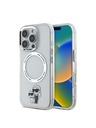 Karl Lagerfeld Karl Lagerfeld IML Karl and Choupette MagSafe Zadnji ovitek za iPhone 16 Pro Max Transparent