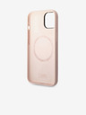 Karl Lagerfeld Karl Lagerfeld and Choupette Liquid Silicone Zadnji ovitek za iPhone 14 Plus Pink