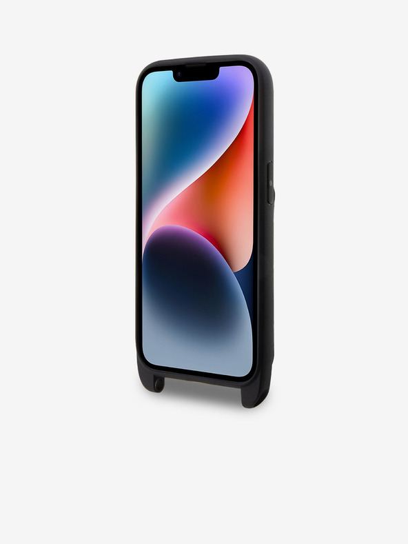 Karl Lagerfeld Karl Lagerfeld Saffiano Crossbody Trak Karl and Choupette NFT Ovitek za iPhone 14 Pro Black