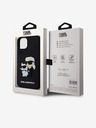 Karl Lagerfeld Karl Lagerfeld 3D Gumijasti Karl and Choupette Zadnji pokrov za iPhone 15 Black