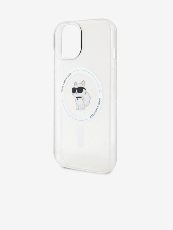 Karl Lagerfeld Karl Lagerfeld IML Choupette MagSafe Zadnji pokrov za iPhone 15 Transparent