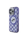 Karl Lagerfeld Karl Lagerfeld IML Monogram K&CH Heads MagSafe Zadnji pokrov za iPhone 16 Pro Max Purple