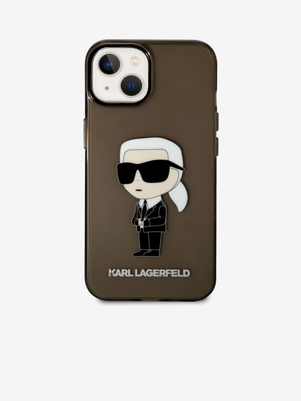 Karl Lagerfeld Karl Lagerfeld IML Ikonik NFT Zadnji pokrov za iPhone 14 Plus Black
