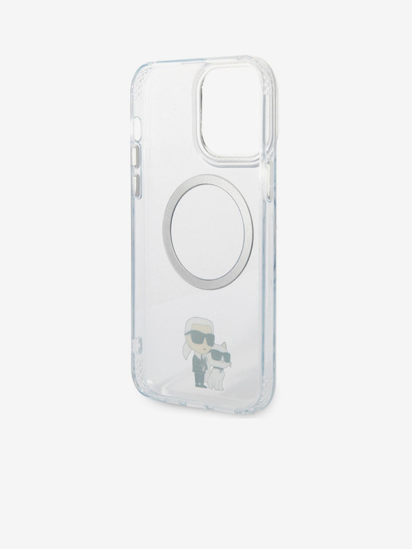 Karl Lagerfeld IML Karl and Choupette NFT MagSafe Zadnji pokrov za iPhone 13 Pro Max Transparent Karl Lagerfeld
