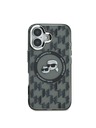 Karl Lagerfeld Karl Lagerfeld IML Monogram K&CH Heads MagSafe Zadnji pokrov za iPhone 16 Black