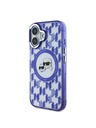 Karl Lagerfeld Karl Lagerfeld IML Monogram K&CH Heads MagSafe Zadnji pokrov za iPhone 16 Purple
