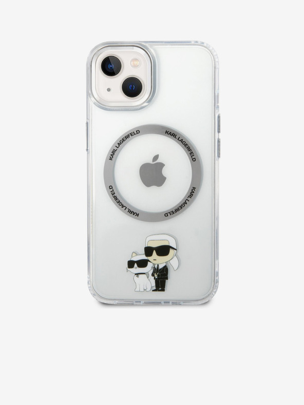 Karl Lagerfeld Karl Lagerfeld IML Karl and Choupette NFT MagSafe Zadnji pokrov za iPhone 13 Transparent